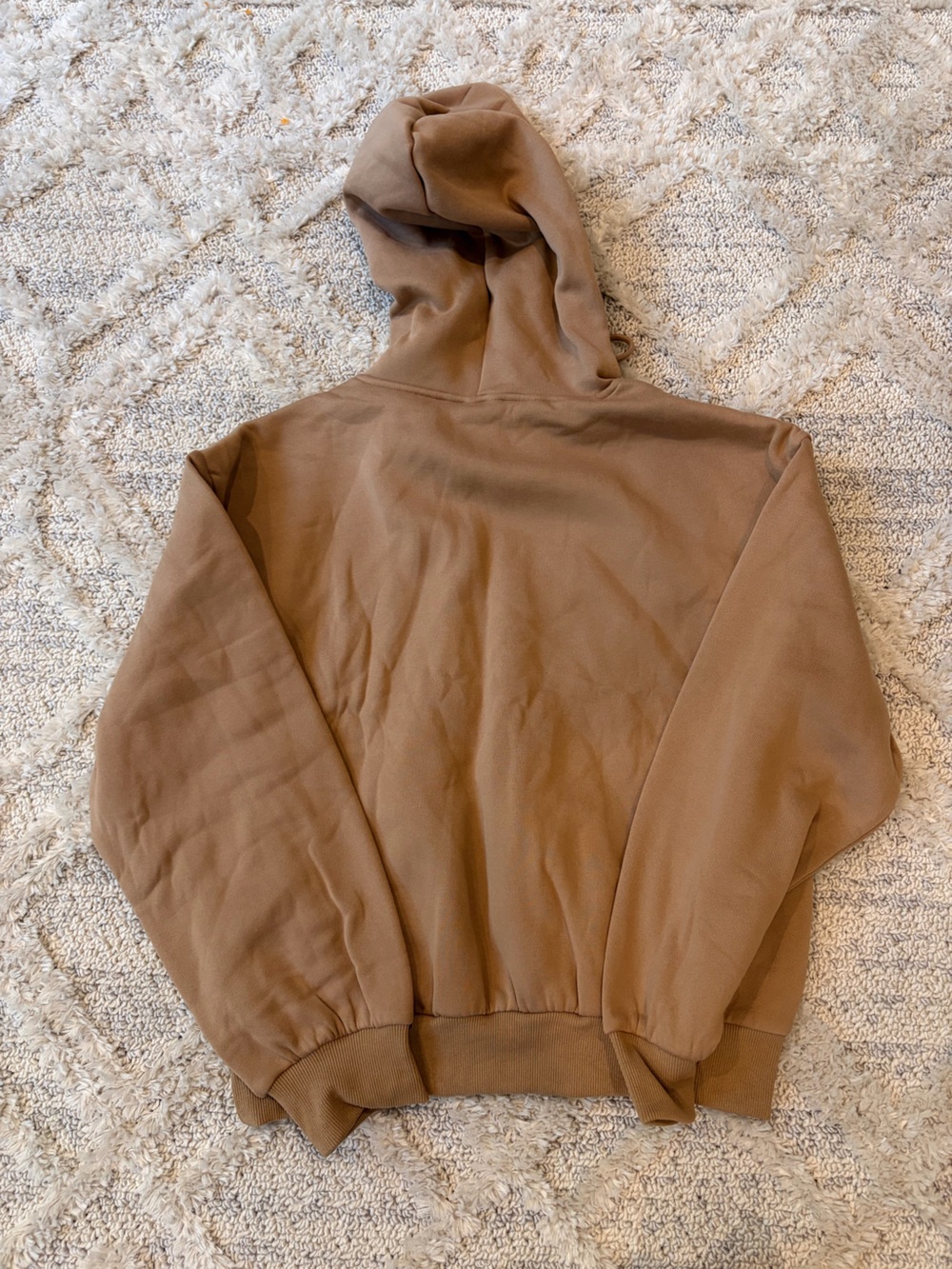 Women's Brown Hooded Sweatshirt and Jogger Set - Picture 7 of 8